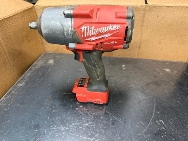 Milwaukee M18 FUEL high-torque impact wrench on a Keepfast tool holder