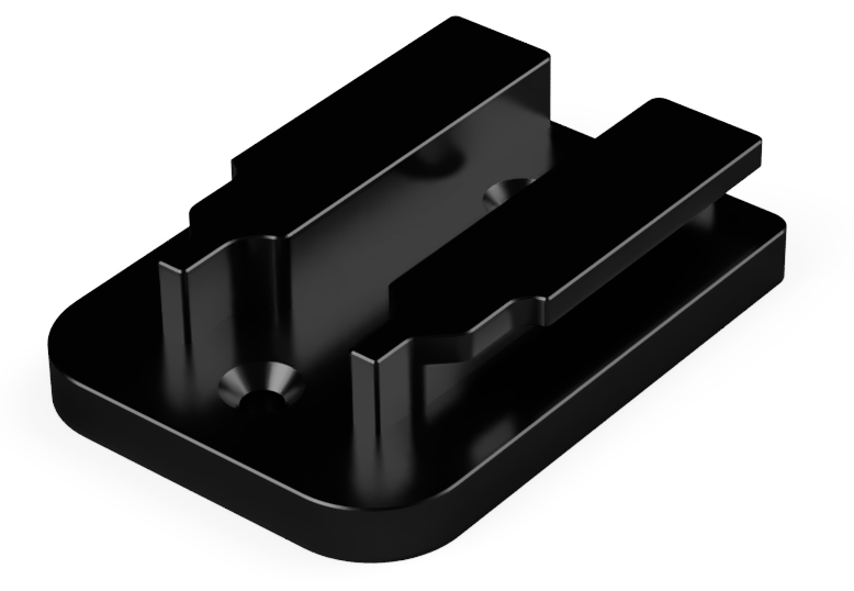 Keepfast tool holder for DeWalt 20V, black anodized CNC machined aluminum