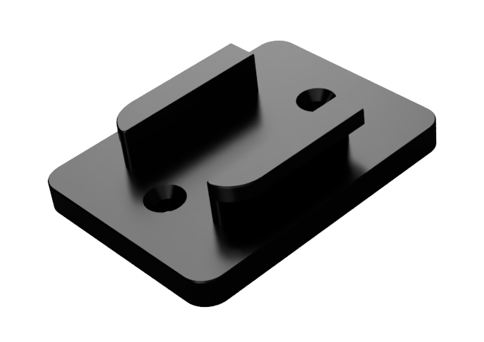 Keepfast tool holder for Milwaukee M18, black anodized CNC machined aluminum
